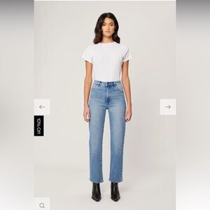 ROLLA'S Light Blue High Rise Straight Leg Women's Jeans